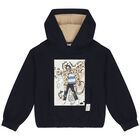 Girls Navy Blue Tracksuit, 1, hi-res